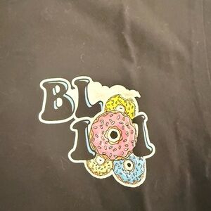 Black Graphic Donut Short Sleeve Tee